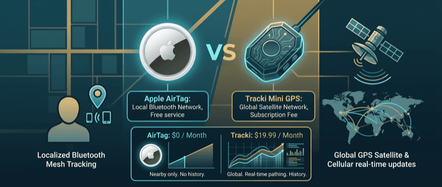 AirTags vs Tracki GPS: Real GPS vs Crowd-Sourced Tracking