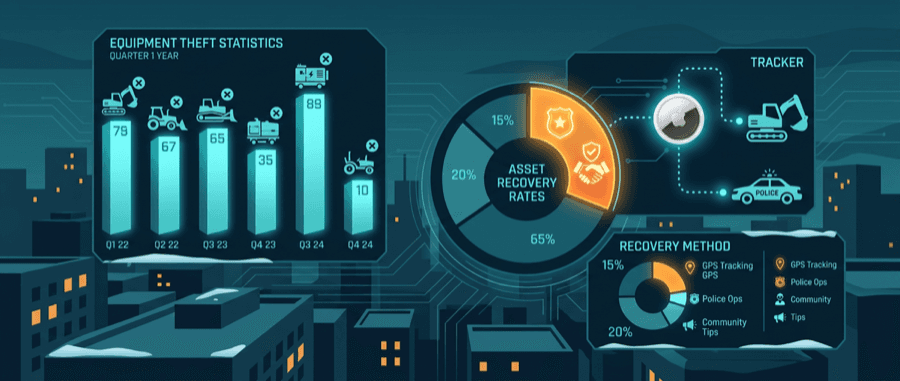 Asset Recovery Statistics 2025: Equipment Theft Data & Recovery Rates